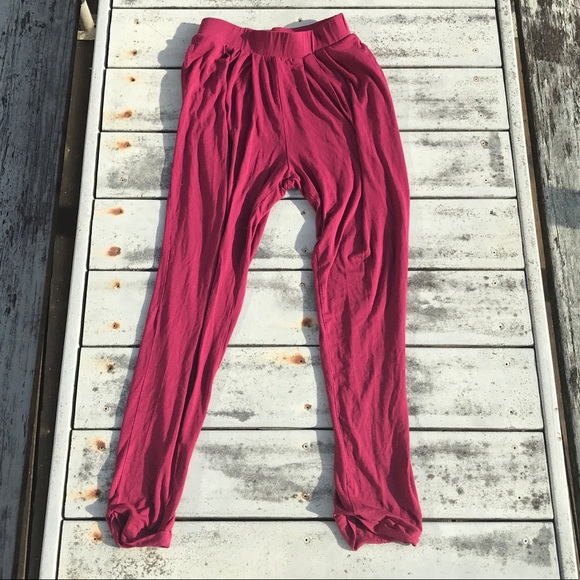 ••asos harem style red high-waisted flowy pants•• - Picture 5 of 7